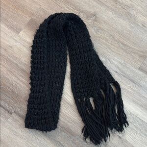Black Knit Scarf